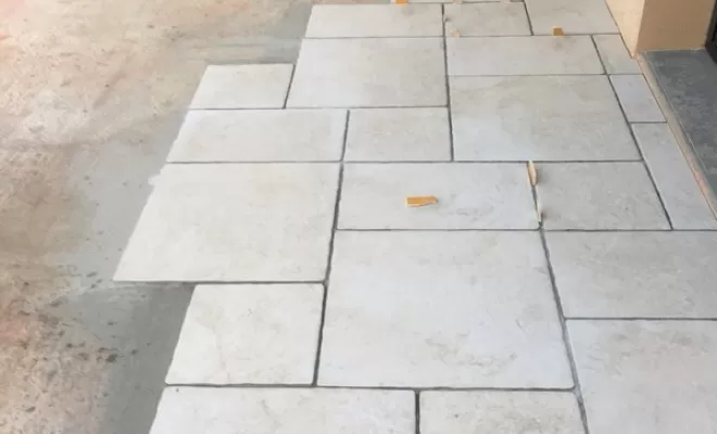 Pose de carrelage extérieur, Villefranche-sur-Saône, Neos