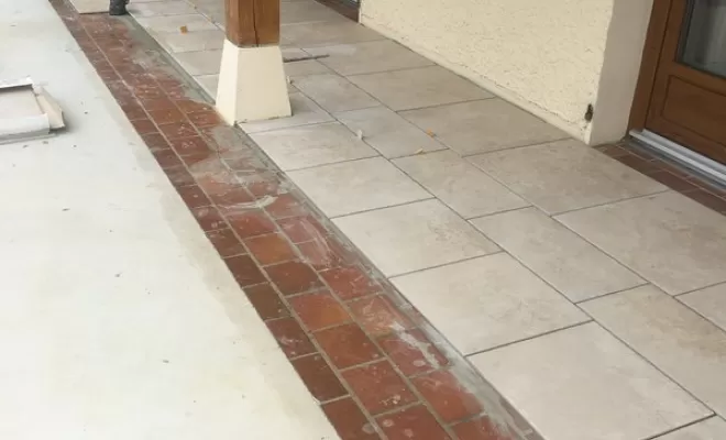 Pose de carrelage extérieur, Villefranche-sur-Saône, Neos
